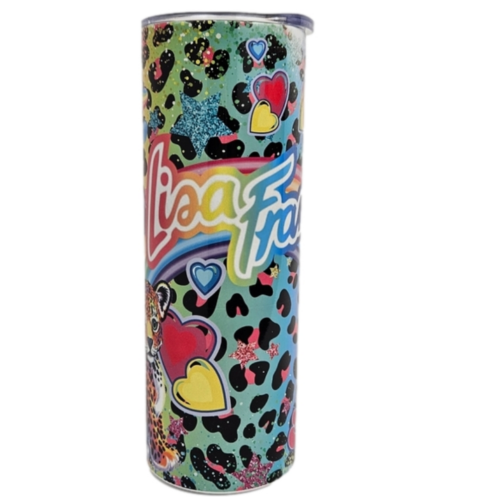 20 oz 90's Lisa Frank Inspired Tumbler - Picture 1 of 3